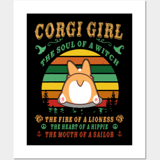 Corgi Girl - Witch - Lioness - Hippie - Sailor (92) Posters and Art